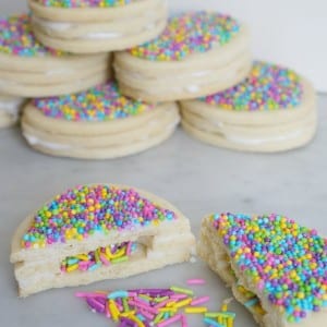 candy filled easter egg cookies