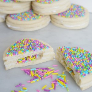 candy filled easter egg cookies