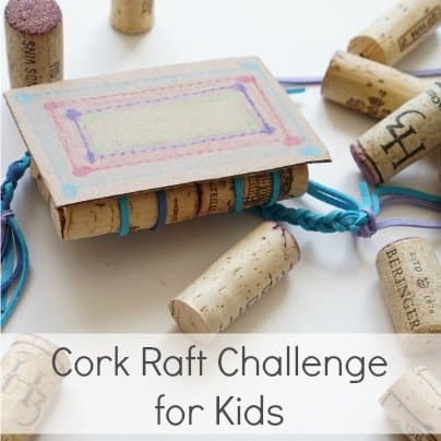 cork raft challenge for kids