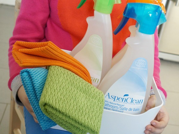 spring cleaning with kids