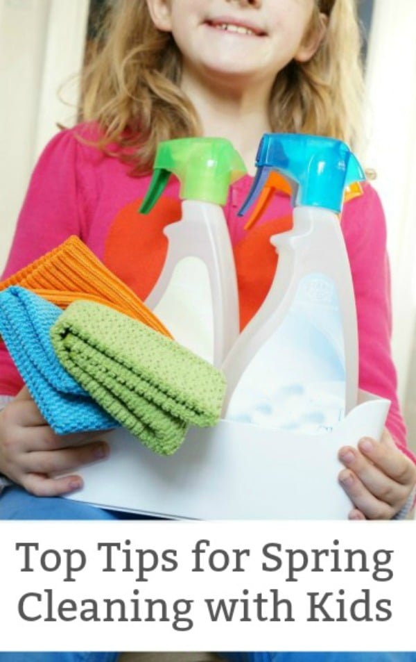 tips for spring cleaning with kids