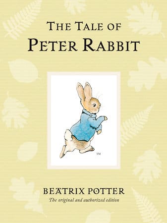cover of the tale of peter rabbit book by beatrix potter