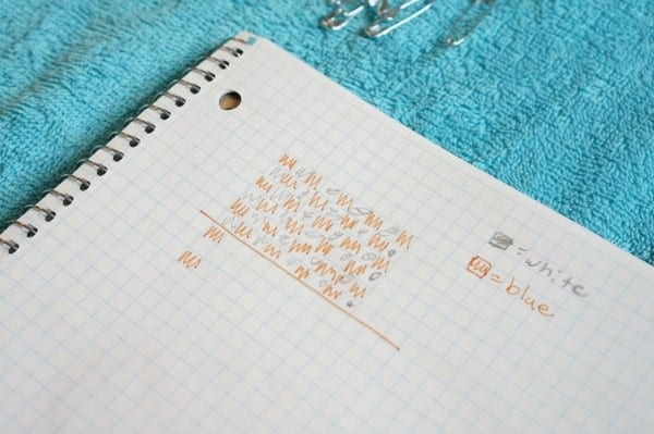bead pattering on graph paper