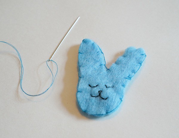 bunny necklace sewing