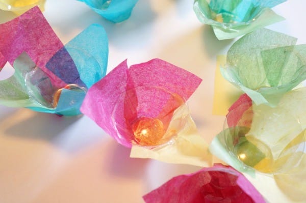 egg carton flowers plastic drying