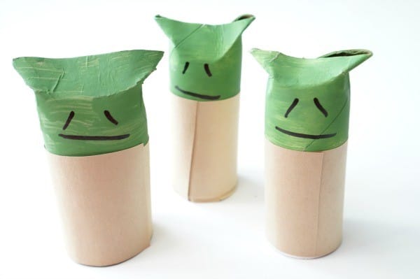 toilet paper roll yoda craft