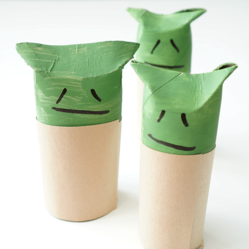 yoda craft toilet paper roll yoda