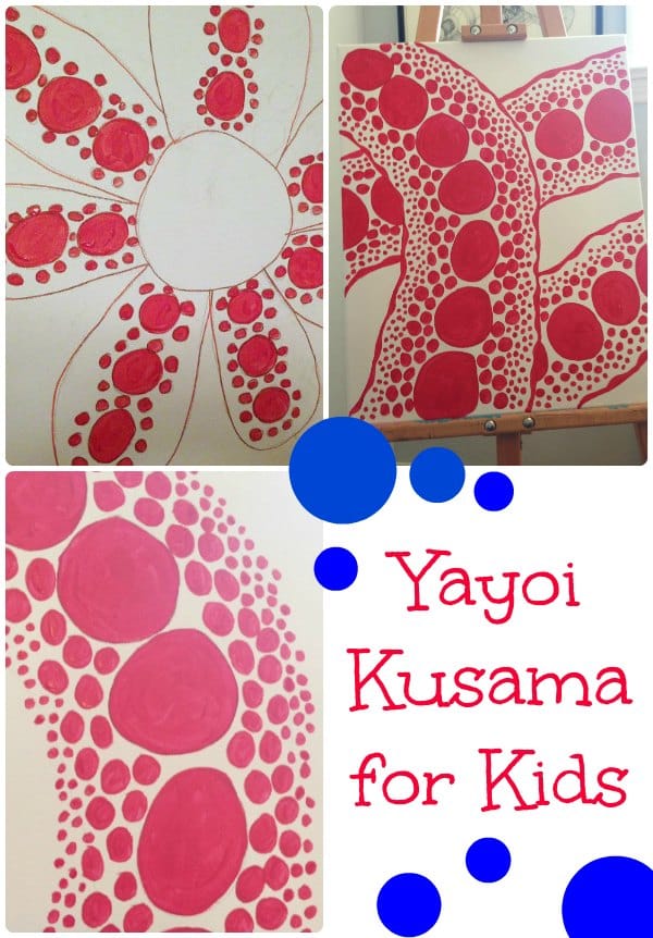 Yayoi Kusama with kids