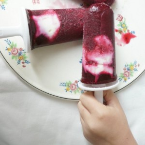 cherry yogurt popsicles fb