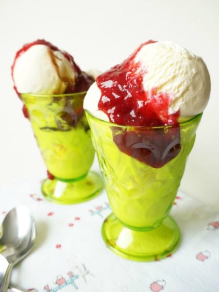 red currant sundae