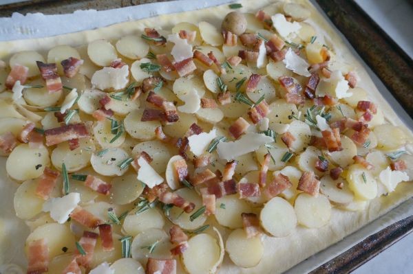 uncooked potato tart