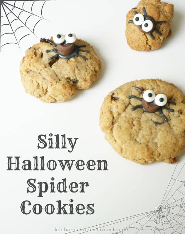 halloween spider cookies