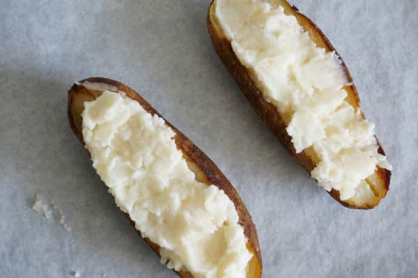 twice baked potatoes no topping
