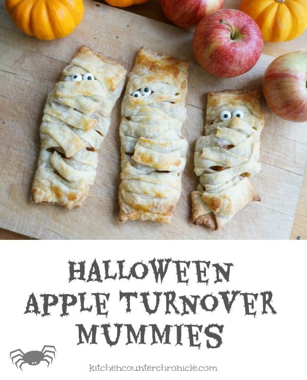 halloween apple turnover mummies