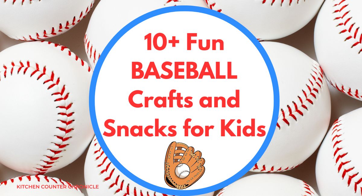 fun baseball crafts, baseball snacks and more for kids social