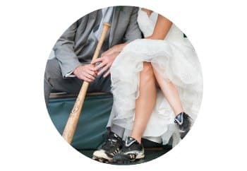 baseball wedding