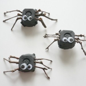 twig spider craft trio