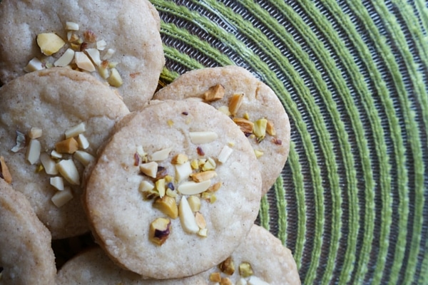 diwali cardamom pistachio and almond cookies