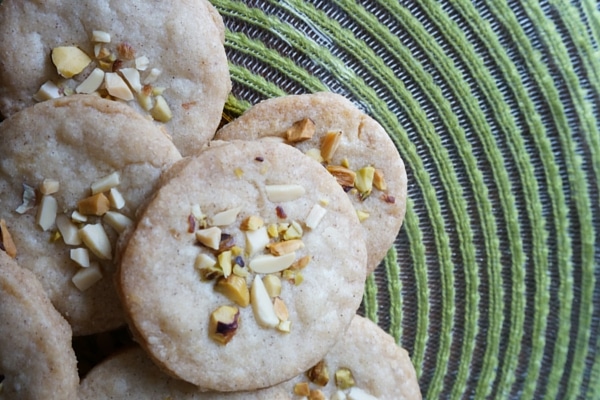 Diwali Cardamom Pistachio and Almond Cookie