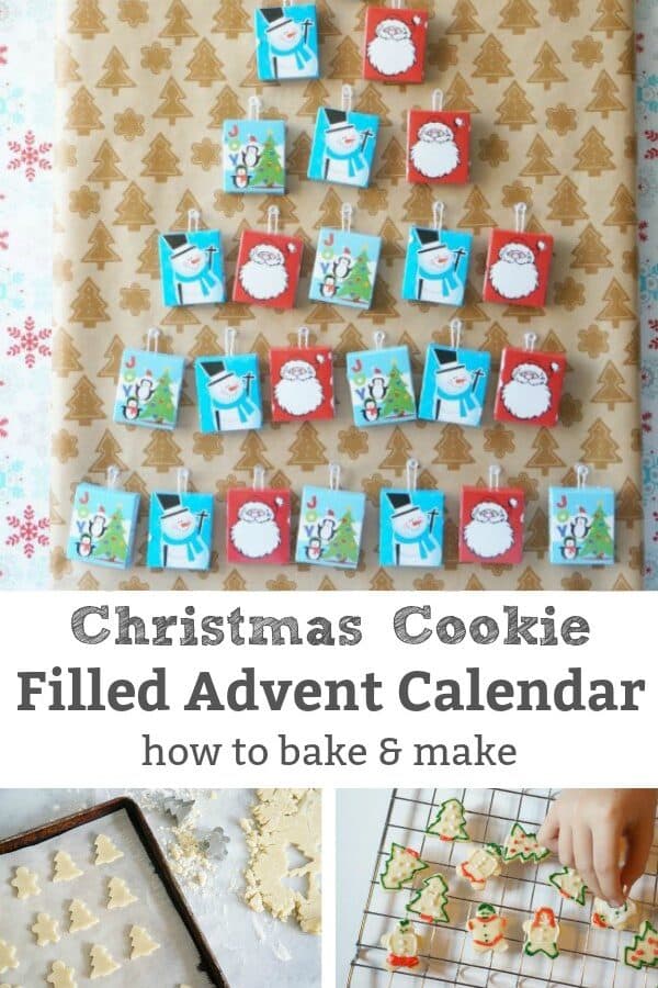 Christmas cookie advent calendar