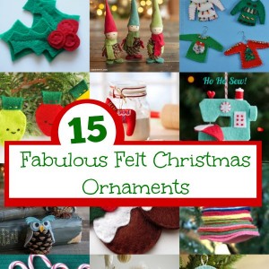 fabulous felt christmas ornament