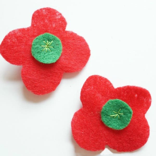 How to Make a Felt Poppy for Remembrance Day