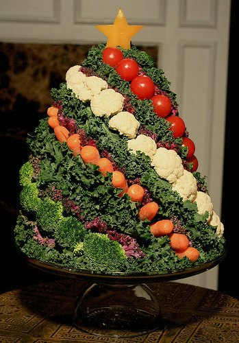 christmas tree crudite