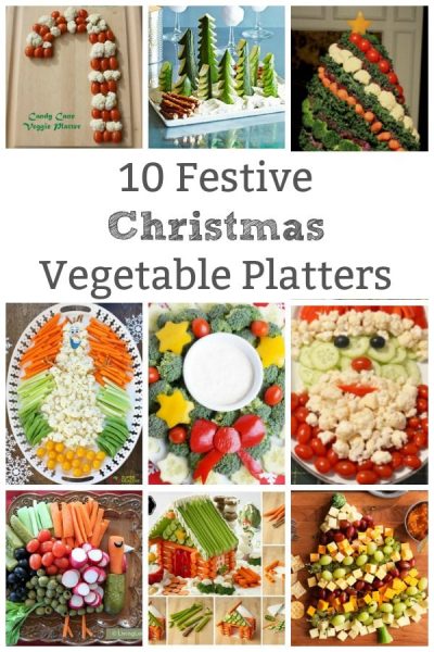10 christmas vegetable platters