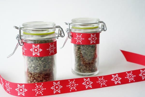 bottles of dried thyme