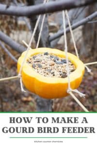 how to make a gourd bird feeder