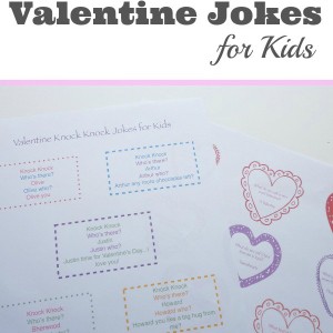 Valentine jokes for Kids - free printable