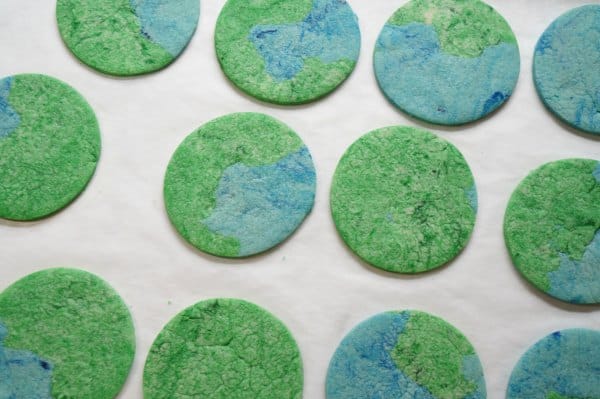 Earth Day cookies baked
