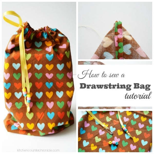 How to Sew a Drawstring Bag fb