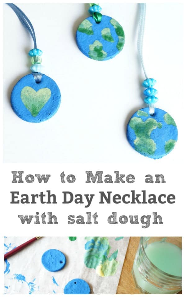 earth day necklace salt dough recipe