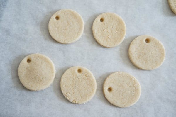 Salt Dough Necklace Baked and Cooled