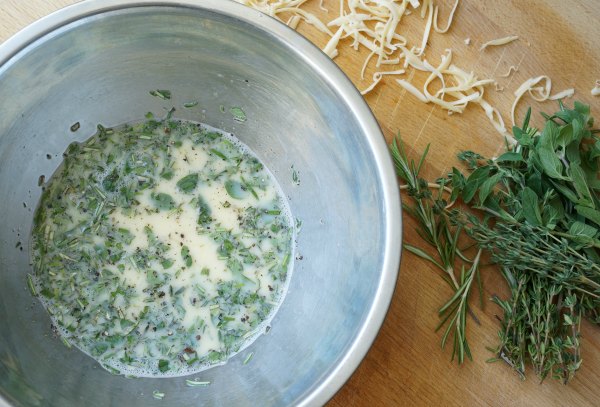 Garden Herb Omelette Ingredients