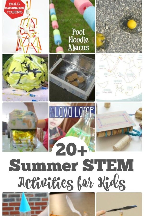 Summer STEM Activities for Kids - Have fun and keep the kids learning with these super cool Science Technology, Engineering and Math activities for kids. | STEM for Kids | Summer Activities | Play and Learn Activities |