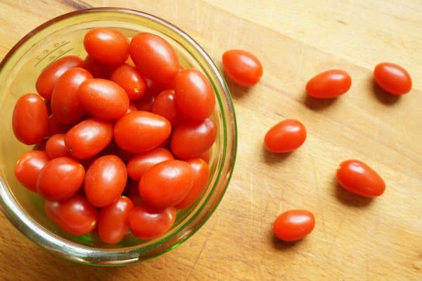 Cherry tomatoes in a bowl