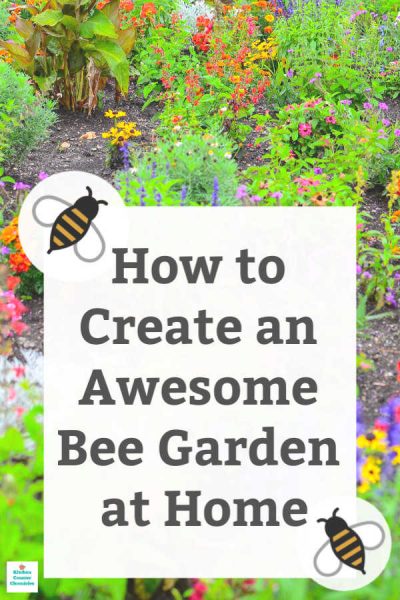 how to make a bee garden home garden