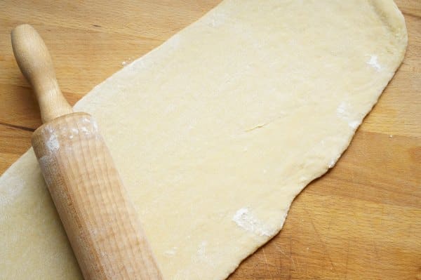 Pappardelle dough rolled out