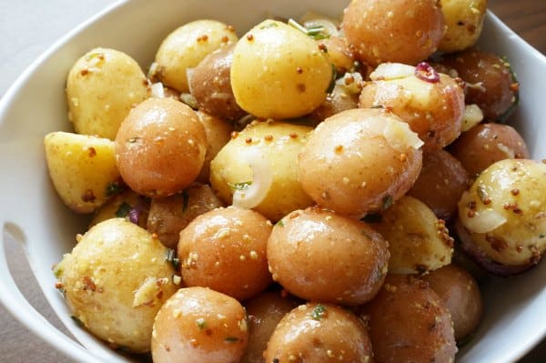 Summer Potato Salad with mustard vinaigrette