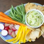 Edamame Hummus with vegetables
