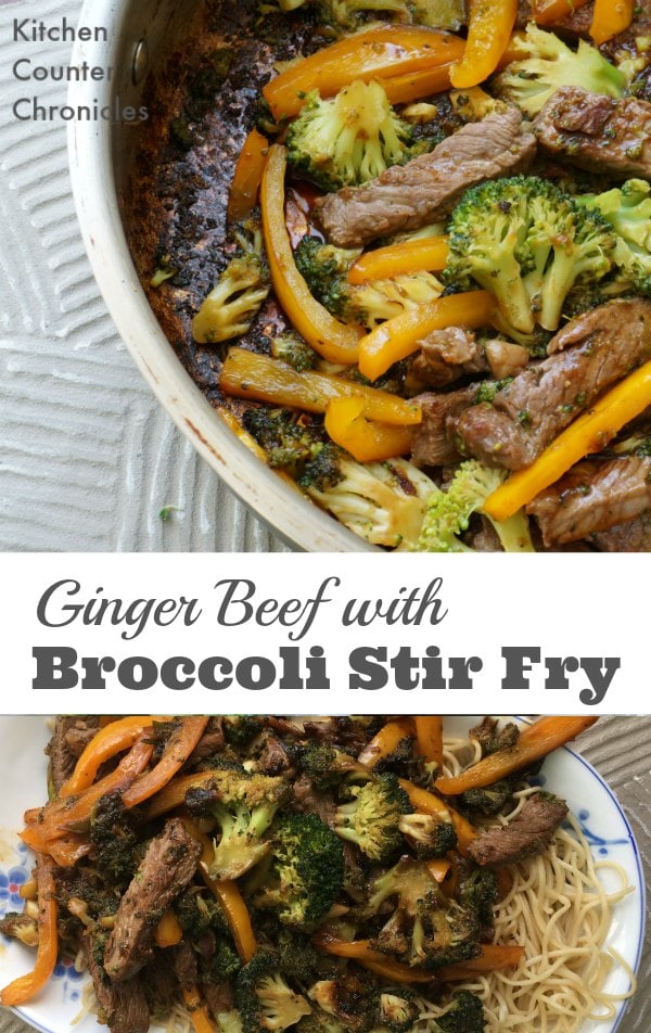 Ginger Beef with Broccoli Stir Fry - Forget soggy, flavourless broccoli dishes. This recipe will have everyone asking for MORE BROCCOLI. | Family Recipes | Beef Recipe | Broccoli Recipe | Dinner Recipe | 