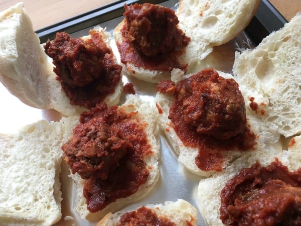 Joey's Meatball Sliders with Sauce