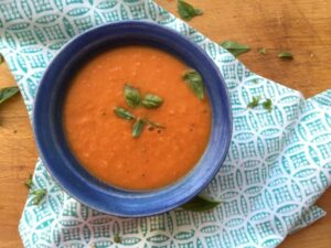 Oven roasted tomato soup