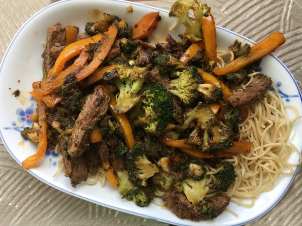 Ginger Beef with Broccoli Stir Fry