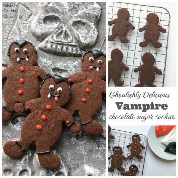 Vampire Chocolate Sugar Cookies