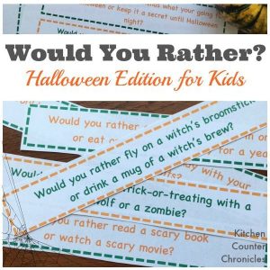 Would You Rather Halloween Edition for Kids