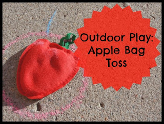 apple bean bag toss game