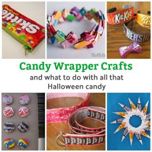 Candy wrapper crafts - What to do with all that Halloween Candy